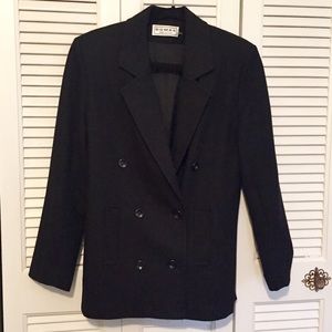 Black wool coat
